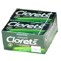 Cadbury Adams, Clorets Gum Peppermint - 15 each by 12