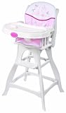 Carter's Wish Collection Classic Comfort High Chair, Pink/White