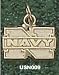 U.S. Naval Academy N Navy 5/16 Charm/Pendant -14K/10K, Stainless Steel or Gold Plated