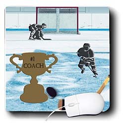 Beverly Turner Sports Design - Hockey 1 Coach - Mouse Pads