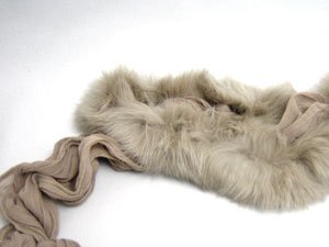 お買得30％OFF ！ラビットファー　ストール ベージュ ＜KONTESSA from イタリア＞