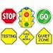 Carson-Dellosa Publishing Sign Set Decoration, Stoplight, Stop Sign, Go Sign, Kids at Work