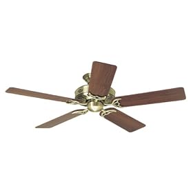 Hunter 25511 Summer Breeze 52-Inch Five-Blade Ceiling Fan, Antique Brass