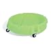 New Pig DRM949 Polyethylene High-Visibility Mobile Spill Tray, 500 lbs Capacity, 31" Diameter x 8-3/4" Height, Lime Green, For 5 - 55 Gallon Drums