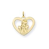 Gold-plated SS Disney Cinderella Heart Charm