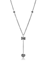 King Baby Industrial Texture Bow and Heart Rosary