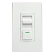 IllumaTech IPI06-1LX 600-Watt 120-Volt AC Incandescent Dimmer with LED Locator, White/Ivory/Almond
