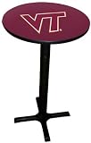 Virginia Tech Hokies Pub Table with Black Commercial Base