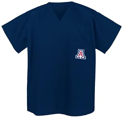University of Arizona Scrubs Top Shirt- Arizona Wildcats For HIM or HER -Officially Licensed NCAA College Logo Apparel For HIM or HER SEARCH BROAD BAY SCRUB FOR OTHER College Logo Apparel Unique GIFT Ideas for Man Men Woman Women Ladies Nurses