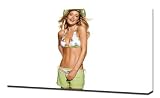Doutzen Kroes - Canvas Art Print - Framed Size 16