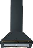 Sauter - SHD 651 EF1 - Hotte D&eacute;cor / Chemin&eacute;e - Int&eacute;grable - 60 cm - Noir R&eacute;tro
