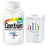  : Alli and Centrum Combo- Orlistat Weightloss Aid Formula with Daily Multivitamin, 120ct Alli and 325ct Centrum