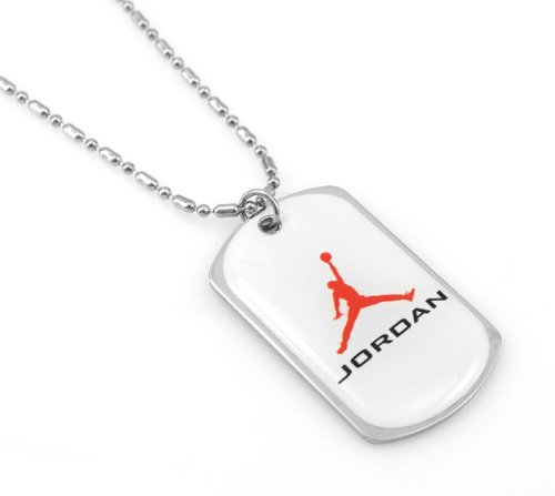 AIR MICHAEL JORDAN JUMPMAN - Coated Dog Tag Necklace-With Free Chain #3