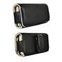 HTC Leather Horizontal Pouch, Black with Leather-Wrapped Fixed Belt Clip, Magnetic Closure for HTC Tilt2, Touch Pro2, myTouch 3G, Hero, Droid Eris, Pure and Dash 3G