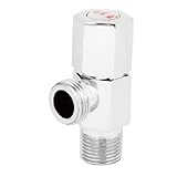 uxcell クローム　仕上げ　押しボタン式　フラッシュ　バルブ　おねじ19mm