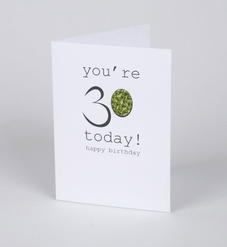 Diamanté 30th Card