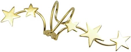 Gold Vermeil Star Burst Ear Cuff Wrap left