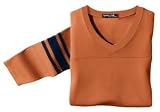 Sport-Tek - Ladies Vintage Football Jersey Burnt Orange/Navy-XXL