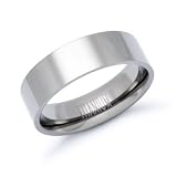 6mm Ladies and Mens Titanium Wedding Band Ring