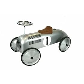 Great Gizmos Classic Racer Ride-On - Silver