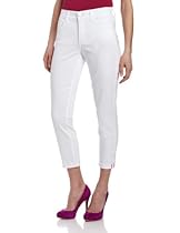 Hot Sale NYDJ Women's Kendall Mini Roll Cuff Pocket Jean, Optic White, 8
