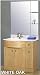 Kitchen & Housewares : DreamLine Ceramic Bathroom Vanity DLVRB-314-86-Oak