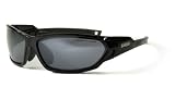 Men's sunglasses - Bloc Scorpion X301 Shiny Black S15 Smoke Lens