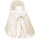 Prima Donna Bassinet Set in Dupion Silk - color: Ecru
