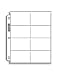 20 (Twenty) Single Ultra Pro 8-Pocket Pages - Eight Pockets Page (8 Top Load / Horizontal Slots)