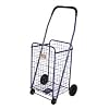 BLUE WITH MATCHING LINER-FOLDABLE SHOPPING CART - SMALL SIZE