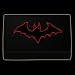 Black Vinyl Bat Patch Trifold Wallet