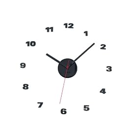 Present Time Karlsson Do It yourself Clock Black numbers