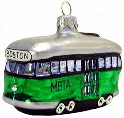 Boston MBTA Trolley Ornament