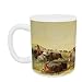 Buffalo Hunt, plate 7 from Catlin's North American Indian Collection, engraved by McGahey, Day and Haghe (colour litho) by George Catlin - Mug - Standard Size