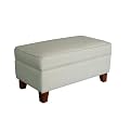 Linen Storage Ottoman - Gray