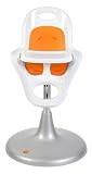 Boon Flair High Chair - White with Orange Pad