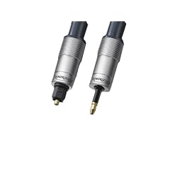 Clicktronic HC 303-200 Toslinkkabel (Toslink-Stecker auf 3,5 mm Mini Stecker, vergoldete Kontakte) 2 m