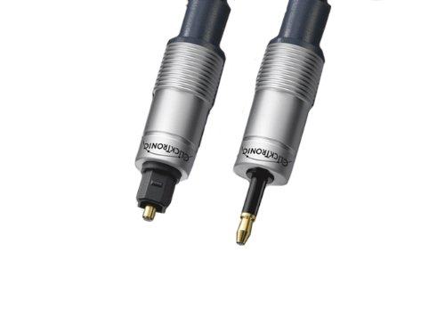 Clicktronic HC 303-100 Toslinkkabel (Toslink-Stecker auf 3,5 mm Mini Stecker, vergoldete K Preisvergleich