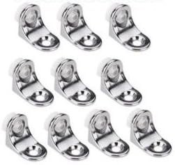 10pcs L shape Right Angle Glass Panel Shelf Clamp Holder Bracket Support Clip