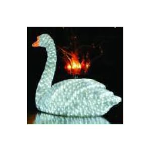 Giant Commercial Acrylic LED Female Swan Christmas Display - 864 LED Lights