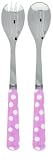 Sabre - Pois Blanc - Service à Salade - Rose - Inox - 18/10