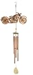 42" Handcrafted Polished Copper "Bad to the Bone" Motorcycle Wind Chime