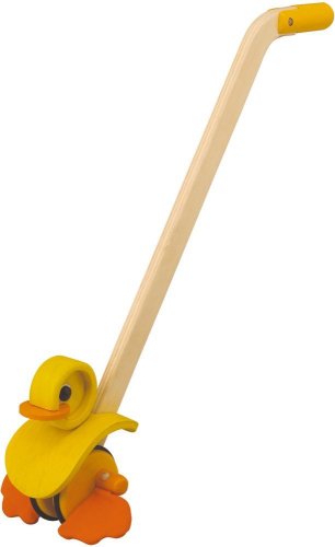 PlanToys Push Along Duck Push and Pull