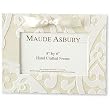 Flocked Ivory Champagne Ribbon 4 x 6 Photo Frame