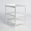 Wickelregal Eric, massive Buche weiss mit 2 Ablageb�den