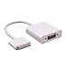30pin dock to VGA Adapter Female to Male Converter Adapter for iPad, iPad2, iPad3, iPhone 4, iPhone 4S, iPod Touch 4