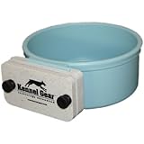 Kennel-Gear 20 oz Plastic Dog or Cat Bowl Kit, Slate Blue