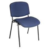 IMAGE OF Essex Armless Fabric Stacking Side Chair Fabric: Black