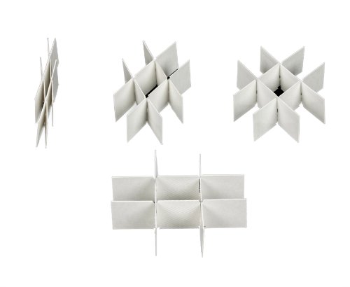 Dress My Cupcake 9-Cell Candy Cupcake Box Partition, White, Set of 100
