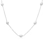 Sterling Silver Freshwater Cultured Pearl "Tin Cup" Necklace, 32"